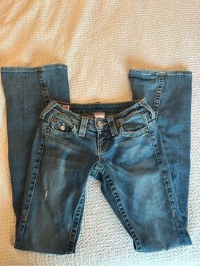 Women's True Religion y2k low rise bootcut jeans